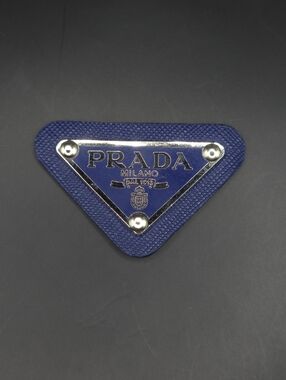 Navy Blue Prada Croc Charm